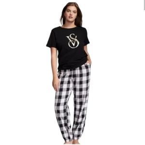 Victoria’s Secret Flannel Tee-Jama